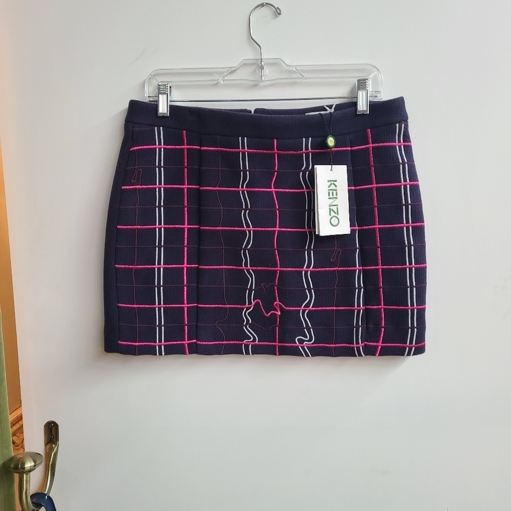 NWT Kenzo Plaid Skirt
